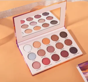 Private Label Shimmer Eyeshadow Palette High Pigment Custom Glitter Eyeshadow