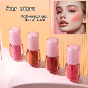 Private Label Vegan Multi purpose High Quality Liquid Blush Lipstick Liquid Eyeshadow