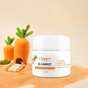 Private Label Vegan Organic Removal Pigment Dark Spot Moisturizing Repairing Anti Aging Carrot Whitening Face Skin Care Cream