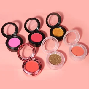 Private label press powder glitter eyeshadow powder custom matte shimmer glitter single high pigment eyeshadow