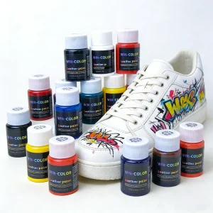 Professional 12 Colors 29.5 Ml Shoe Graffiti Paint Water Based Acrylic Leather Paint For Sneaker Leather