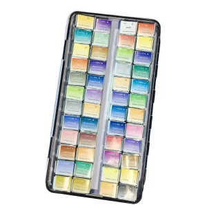 Professional 48 Solid Watercolor Painting Set Multicolor Paints