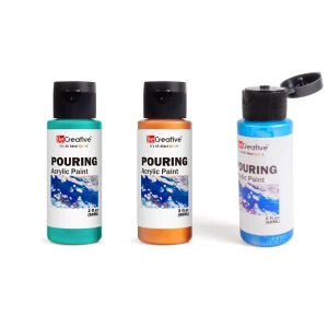Professional 60ml Non Toxic Ultra Vibrant Opaque Fluid Acrylic Paint Customized Single Bottled For Artists For Canvas Paper
