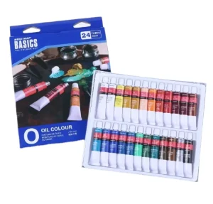 Professional Artist Art Oil Colour Paint Set 24 Colors 12ml Tubes for Studio Canvas Painting Creation Art Supplies