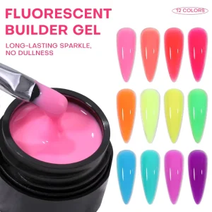 Professional Nail Supplies Own Brand Water Base UV Gel Polish DIY Hema Free Non Toxic Eco Friendly Long Lasting Fluorescent No