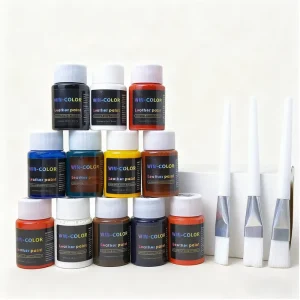 Professional Waterproof Acrylic Water Based Leather Paint Set High Pigment Leather For Shoes Bags Crafts