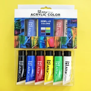 Quality Assurance High Coverage 6 Colors 30ML Basic Acrylic Paint For Student