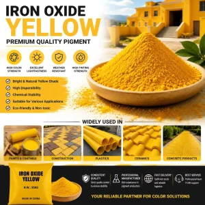 REACH Certified Iron Oxide Yellow Pigment Inorganic Powder for Masterbatch, Road Marking, Plastic, and Paint Tinting