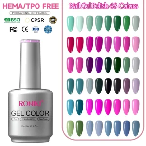 RONIKI New Trend 3000colors OEM ODM TPO Hema Free Design High Pigment UV Gel Nail Polish Gel Polish Private Label