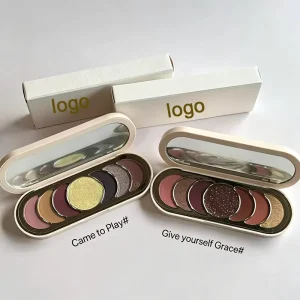 Ra 7 Colors Eyeshadow Palette Long Lasting Highlighter Contour Matte Shimmer Highly Pigmented Eyeshadow Blush Kit