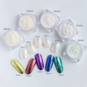 Rainbow Color Pearlescent Pearl Pigment White Interference Mica Powder Pigment for Nail Polish