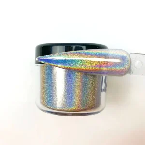 Rainbow Effect Nail Art Pigment Holographic Glitter Chrome Pigment Powder for Car Paints Nail Polish Dipping