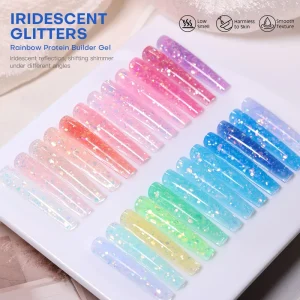 Rainbow Protein for No Heat Hema Free 1kg UV Gel DIY French Magnet Vegan Non Toxic Eco Friendly for European Business