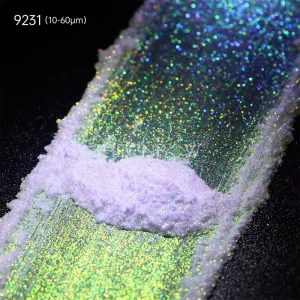 Rainbow White Silica Powder Flakes Inorganic Coating Pigment Nail Polish Sparkle Nail Art Eyeshadow Pigments