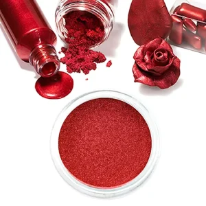 Red Lipstick Pigment Dye, Pearl Mica Blood Red Pigment for Blush, Nail Polish, Lip Gloss, and Eyeshadow