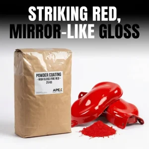 Red Polyurethane Powder Coating for Anticorrosion Spray Paint, Fire Equipment and Plastic Coating