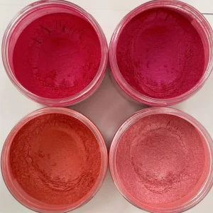 Red Ruby Nail Acrylic Dip Metallic Shimmer Eyeshadow Lip Mica Pearl Powder Pigment