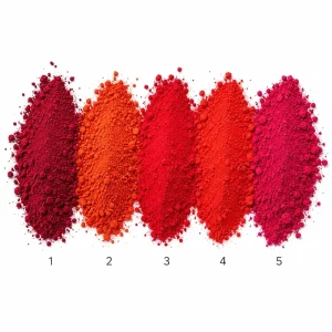 Red Series Customized Organic Inorganic Pigment Powder Strong Tinting Strength Specially for Plastic Shoe Sole Factory