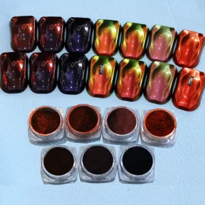 Red to Black Hypershift Chameleon Automotive Paint Chrome Color Shift Pigment Powder for Cars Coating