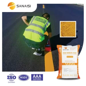 Reflective Hot Melt Thermoplastic Road Marking Paint Spray Powder, Yellow and White