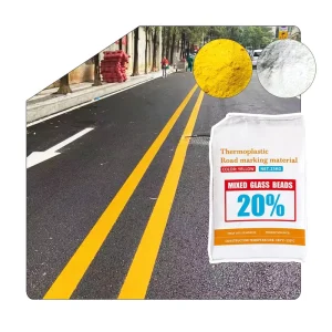 Reflective Hot Melt Thermoplastic Road Marking Powder Coating White and Yellow