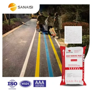Reflective Thermoplastic Road Traffic Road Marking Paint Reflective Road Line Painting Resin Powder Coating Spray Application