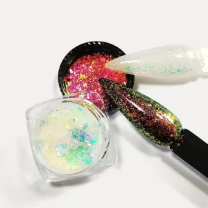 Resin Hand Crafts Chunky Aurora Nail Polish Chameleon Flakes Pigment