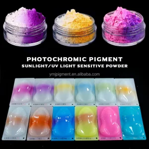 Reversible Photochromic Organic Pigment Powder Color Change Under Sunlight UV Light for Leather Pigments Plastics Paints & Inks