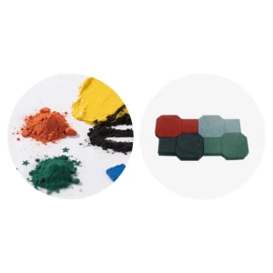 Rubber Paver Block Color Red Yellow Green Orange Blue Brown Black Iron Oxide Coloring Pigment