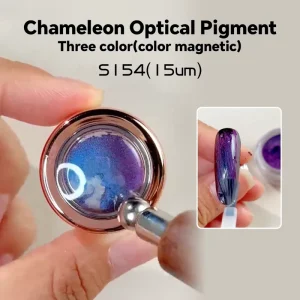S154 15um Chameleon Optical Pigment Powder for Shimmering Lipstick Eyeshadow Nail Art Cosmetic Coatings
