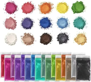 SANKIN Coloring Mica Pigment Powder Epoxy Pigment for Candle Silme Bath Bomb Epoxy Floor Coating Epoxy Resin and Hardener