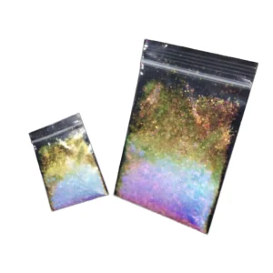 SH Luxury Chameleon Color Sequins Ceramic Pigments Glitter Flakes Shining Color Shifting Metallic Crystal Mica Powder Nail