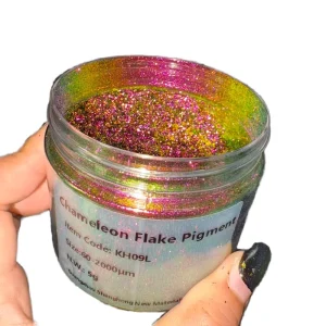 SH Transparent Hypershift Chrome Nail Color Changing Aurora Chameleon Flakes Chameleon Powder for Make up Cream Gel Eye Shadow