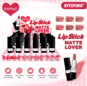 SIYIPING 24 Colors Matte Lipstick Set Waterproof Long Lasting Velvet Nude Moisturizing Red Lipstick Bulk for Women