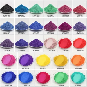 SZW84 Series Single Color Satin Crystal Shimmer Eye Shadow Pearl Pigment Powder Cosmetic Makeup Crystal Mica Pigment