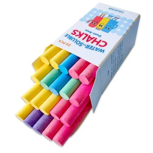 School Grade Water Soluble Dustless Colored Chalk for Optimal Visibility