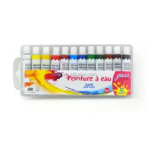 Security Custom 6ml 12 Colors 6ml Gouache Paints Colours