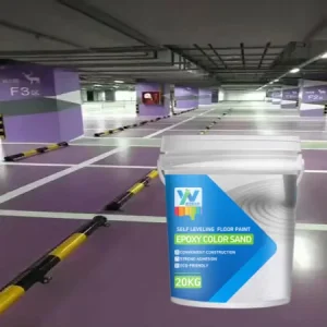 Self-Levelling Color Sand Epoxy Floor Coating, Scratch-Resistant, Waterproof and Dust-Resistant