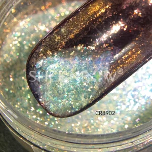Sheenbow Borosilicate Glass Flake Pearl Pigment Cosmetic Grade Mica Powder Iridescent Diamond Cosmetics Makeup Pigment