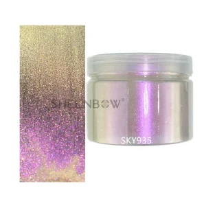 Sheenbow Chameleon Color Pigment High Grade Sparkle Cosmetics Color Changing Effect Borosilicate Pearlescent Pigment