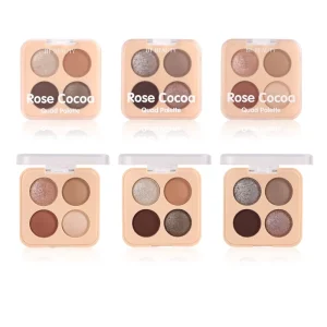 Shimmer Warm Neutral Rose Cocoa Quad Eyeshadow Palette