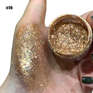 Shine Bright Highlighting Metallic Pigment Loose Eyeshadow Pigments Glitter Eyeshadow Pigment Powder for Eyes