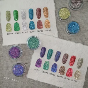 Shiny diamond glitter nail powder sparkle reflective nail pigment
