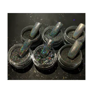 Silver Holographic Pigment Powder for Auto Paint Fine Holographic Glitter Bulk for Hologram Powder