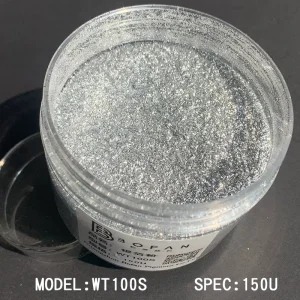 Silver Metallic Diamond Pearlescent Pigment Powder for Crafts, Industrial Injection Molding