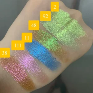 Single 26 mm Pans One Color Compact Multichrome Duochrome Pressed Eyeshadow Shifting Single Duo Chrome Magnetic Eye Shadow