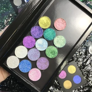 Single Color Duochrome Eyeshadow Palette Chameleon Eye Shadow Pigments