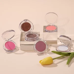 Single Color Makeup Blush Palette Face Contour Pigment Orange Peach Pink Rouge Long Lasting Cheek Tint Blusher Powder Cosmetic