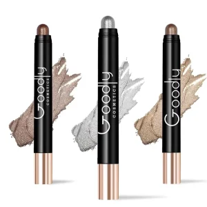 Single-Color Waterproof Shimmer Eyeshadow Stick