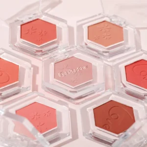 Single Cute Silky Soft Blush Eyeshadow Palette Pink Natural Pigmented Eyeshadows Palette Customized